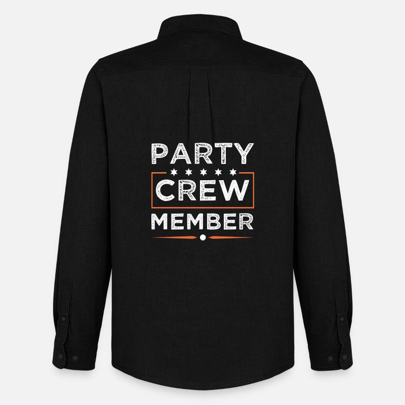 Party Crew - Männer Oxford Hemd von Stanley/Stella - Schwarz