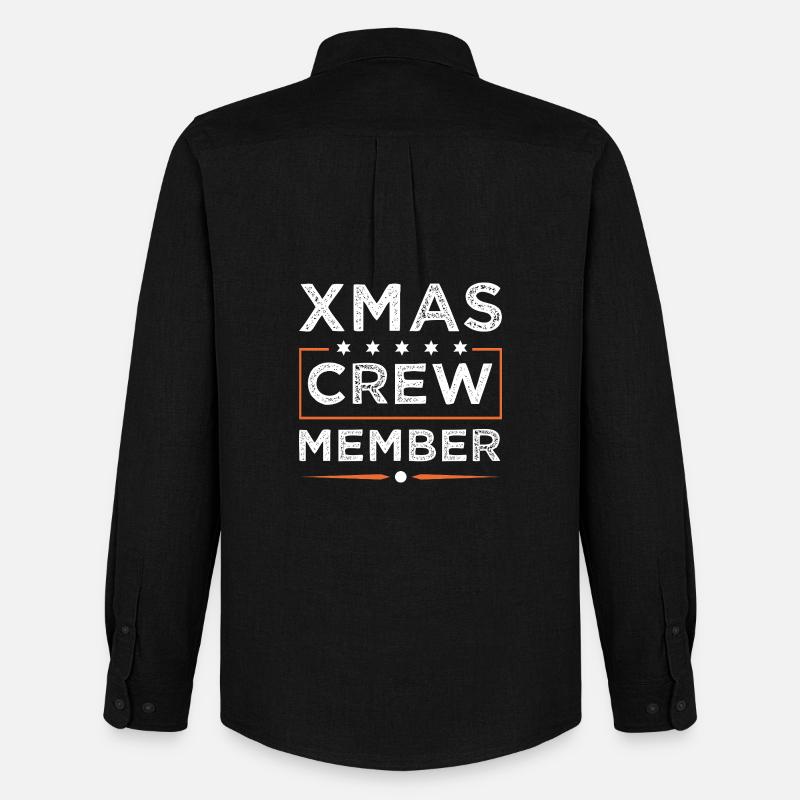 Xmas Crew - Männer Oxford Hemd von Stanley/Stella - Schwarz