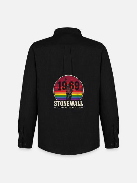 Pride Month LGBT - Stonewall 1969  - Men's Oxford Shirt by Stanley/Stella - black