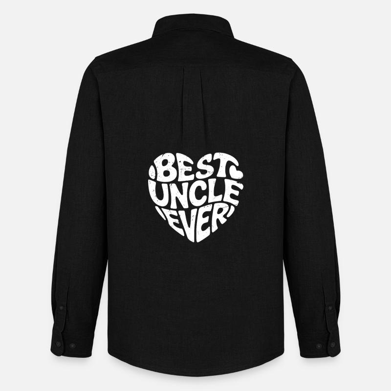 best uncle ever - Männer Oxford Hemd von Stanley/Stella - Schwarz
