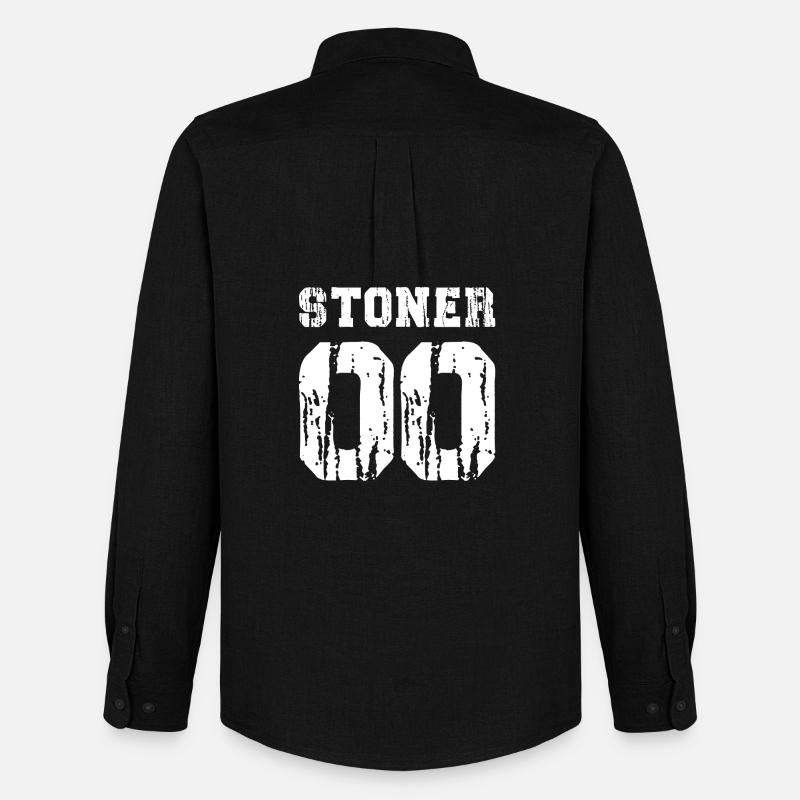 Stoner 00 Grunge-Typografie - Männer Oxford Hemd von Stanley/Stella - Schwarz