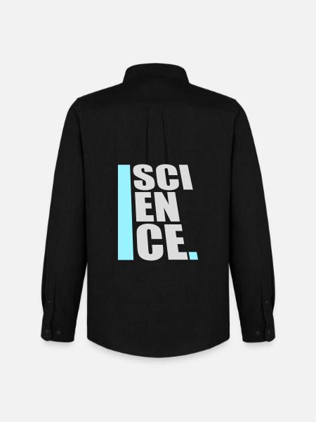 Science Science Statement Nerd Education Saying - Men's Oxford Shirt by Stanley/Stella - black