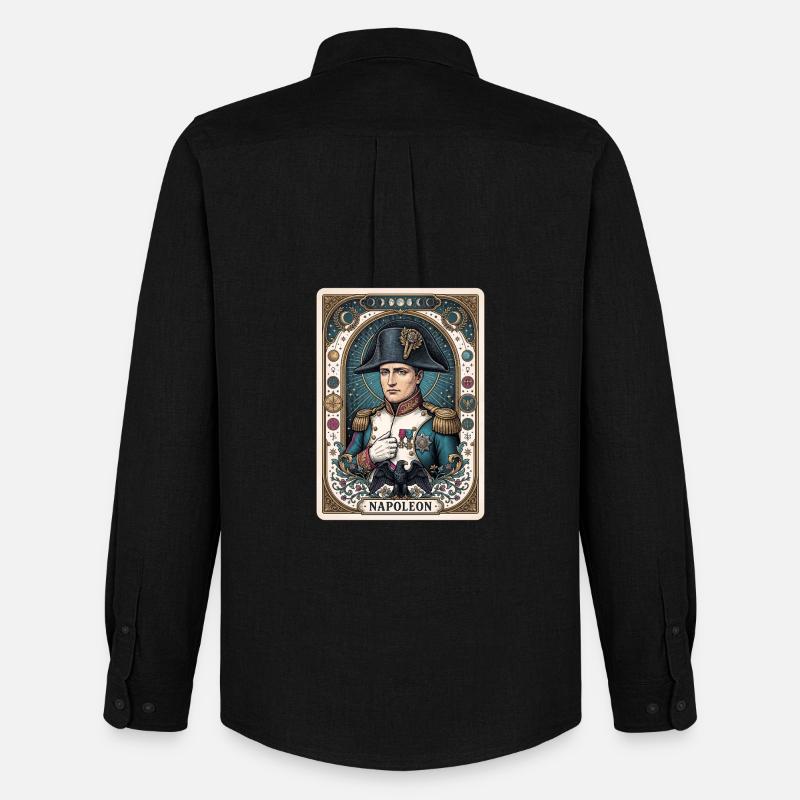 Napoleon Imperiale Portrait - Männer Oxford Hemd von Stanley/Stella - Schwarz