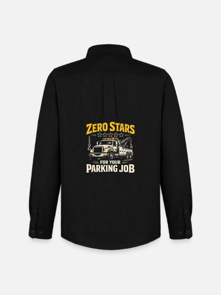 Null Sterne fürs Parken | Abschleppdienst - Männer Oxford Hemd von Stanley/Stella - Schwarz