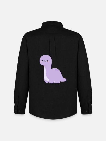 Brachiosaurus Lulu - Men's Oxford Shirt by Stanley/Stella - black