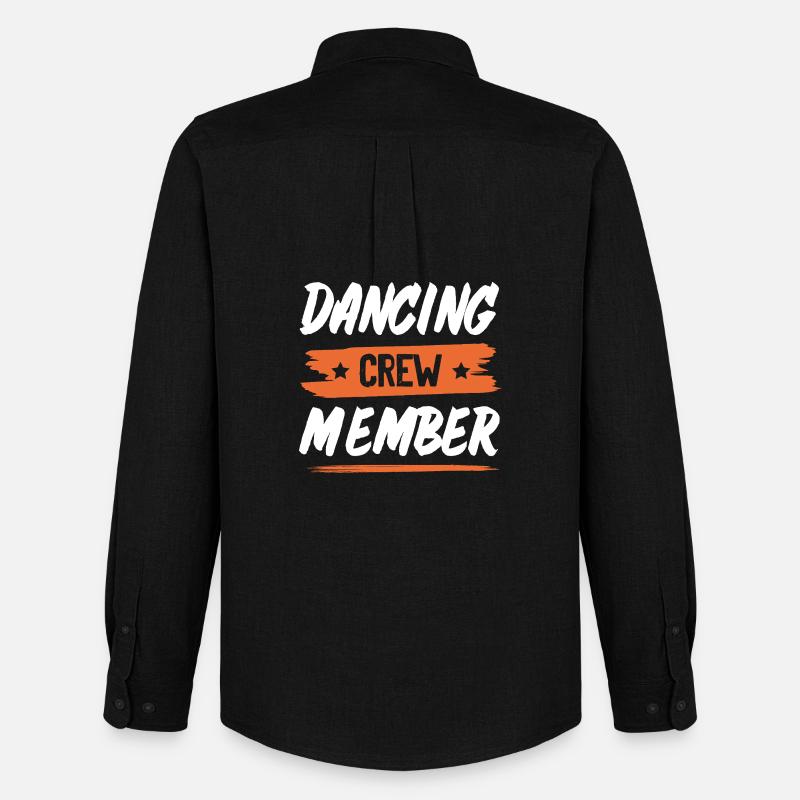 Dancing Crew - Männer Oxford Hemd von Stanley/Stella - Schwarz