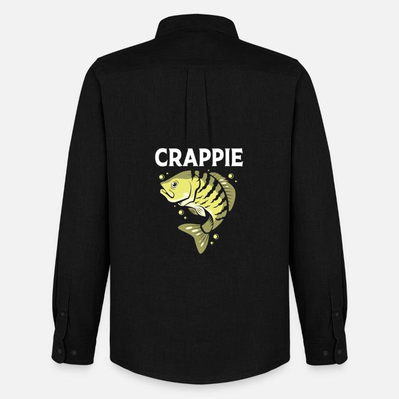 Crappie Fisch Barsch Sonnenbarsch - Männer Oxford Hemd von Stanley/Stella - Schwarz