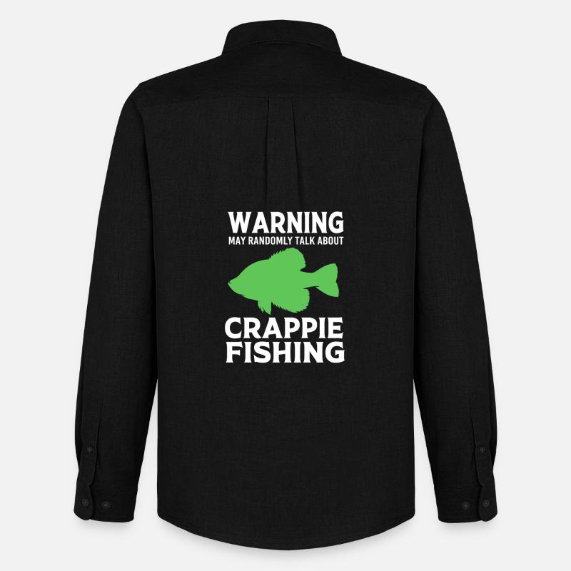 Sonnenbarsch Crappie Fisch Barsch - Männer Oxford Hemd von Stanley/Stella - Schwarz