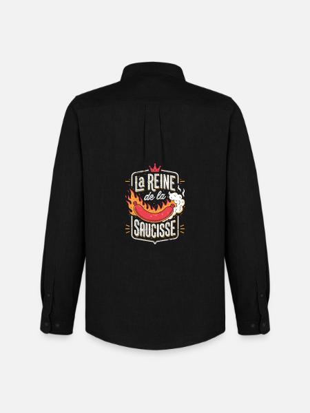 La Reine de la Saucisse - Chemise Oxford homme Stanley/Stella - noir
