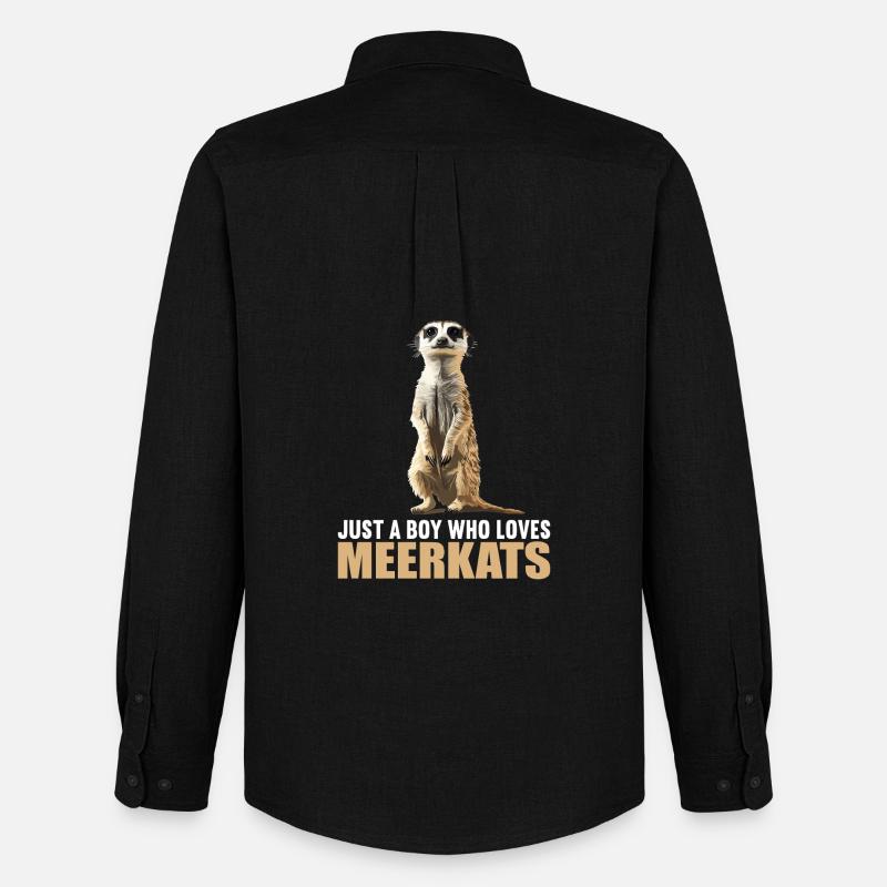 Meerkat Erdmännchen - Männer Oxford Hemd von Stanley/Stella - Schwarz