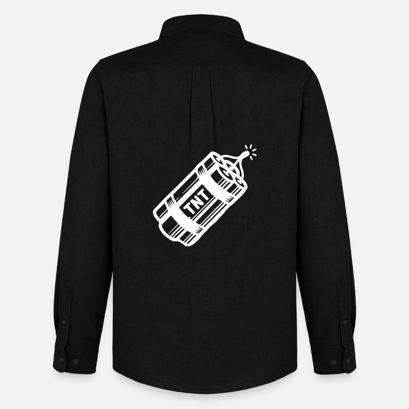Dynamit Tnt - Männer Oxford Hemd von Stanley/Stella - Schwarz