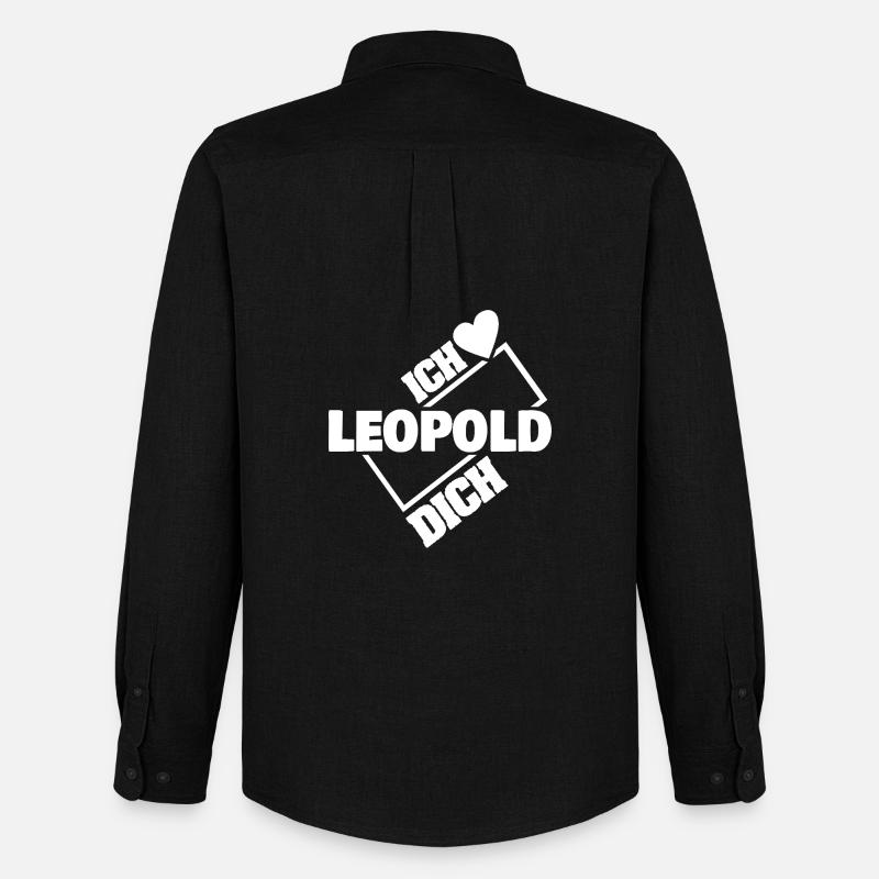 Liebe Leopold - Männer Oxford Hemd von Stanley/Stella - Schwarz