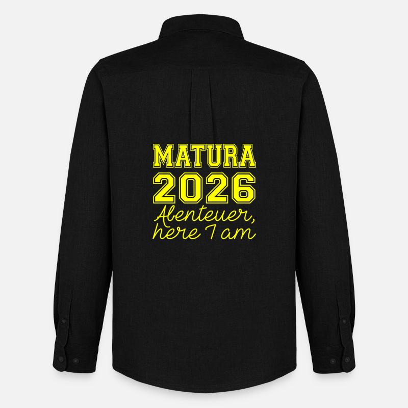 Matura 2026 Spruch - Männer Oxford Hemd von Stanley/Stella - Schwarz
