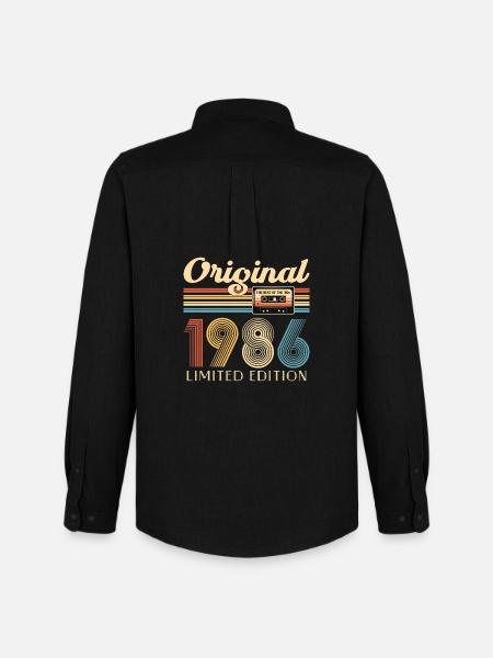 40th birthday, 40 years - Men's Oxford Shirt by Stanley/Stella - black