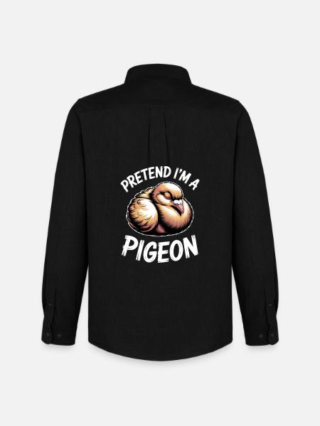 Dove Sayings Birds Funny Doves Gift - Men's Oxford Shirt by Stanley/Stella - black