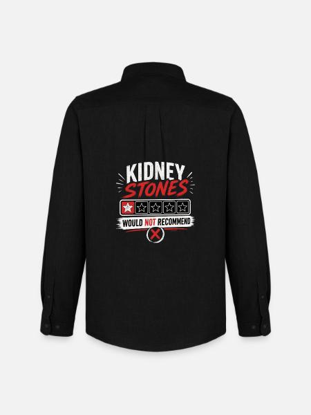 Kidney Stones – Would Not Recommend Recovery - Men's Oxford Shirt by Stanley/Stella - black