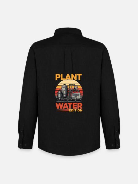 Plant Water Edition Industrial - Men's Oxford Shirt by Stanley/Stella - black
