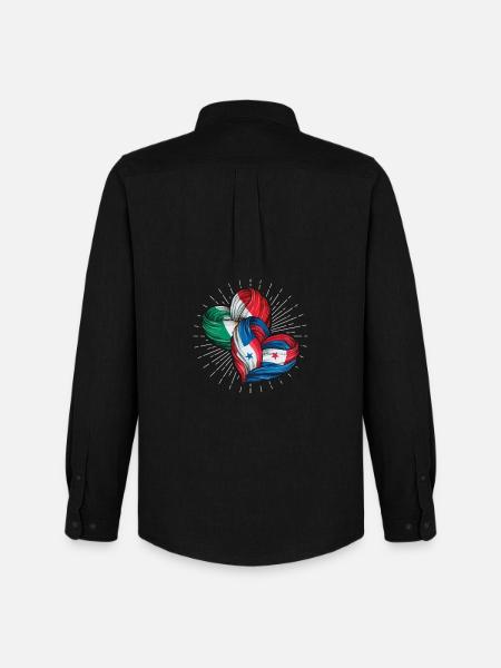Mexico and Panama Friendship - Men's Oxford Shirt by Stanley/Stella - black