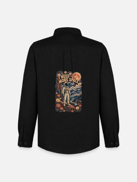 J’ai besoin de plus d’espace - Chemise Oxford homme Stanley/Stella - noir