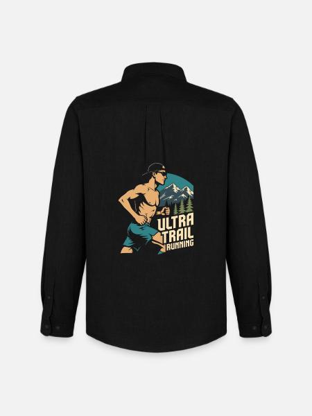 Ultra Trail Running  - Men's Oxford Shirt by Stanley/Stella - black