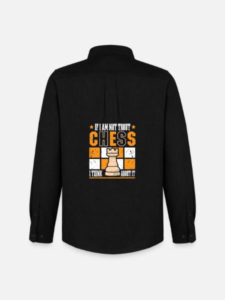 Chess Chess Player Chessboard - Men's Oxford Shirt by Stanley/Stella - black