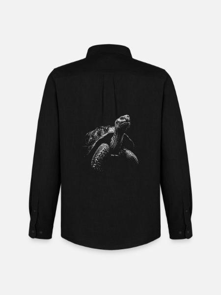 Turtle - Men's Oxford Shirt by Stanley/Stella - black