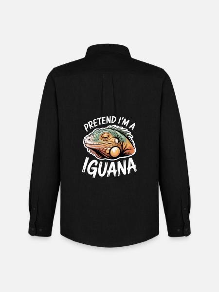 Iguanas Sayings Iguanas Funny Iguanas Gift - Men's Oxford Shirt by Stanley/Stella - black