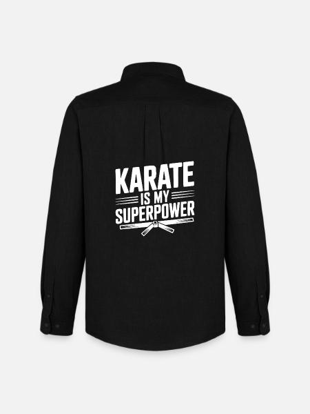 Karate Is My Superpower - Men's Oxford Shirt by Stanley/Stella - black