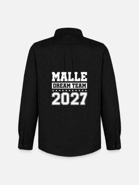 MALLE DREAM TEAM 2027 - Men's Oxford Shirt by Stanley/Stella - black