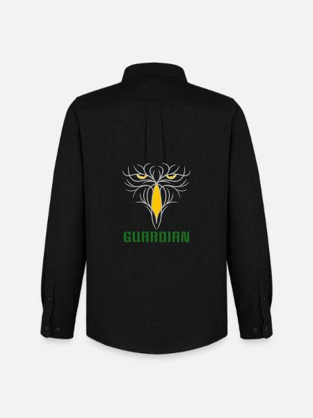 GUARDIAN - Taktisches Raubvogel-Design - Männer Oxford Hemd von Stanley/Stella - Schwarz