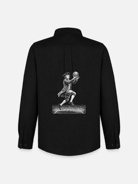 John Adams Basketball - Men's Oxford Shirt by Stanley/Stella - black