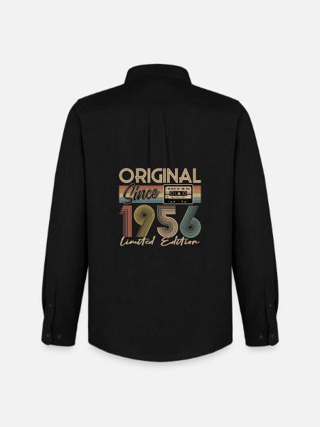 70th birthday, 70 years - Men's Oxford Shirt by Stanley/Stella - black