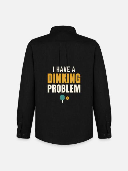 I Have A Dinking Problem Pickleball - Men's Oxford Shirt by Stanley/Stella - black