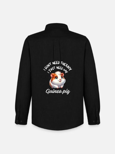 Guinea Pig Therapy - Men's Oxford Shirt by Stanley/Stella - black