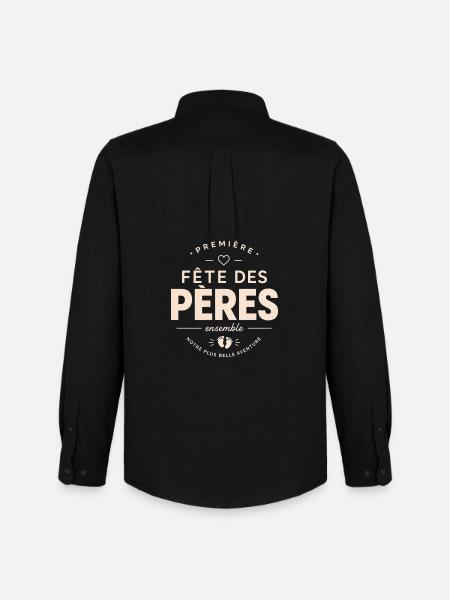 Première Fête des Pères ensemble - Chemise Oxford homme Stanley/Stella - noir