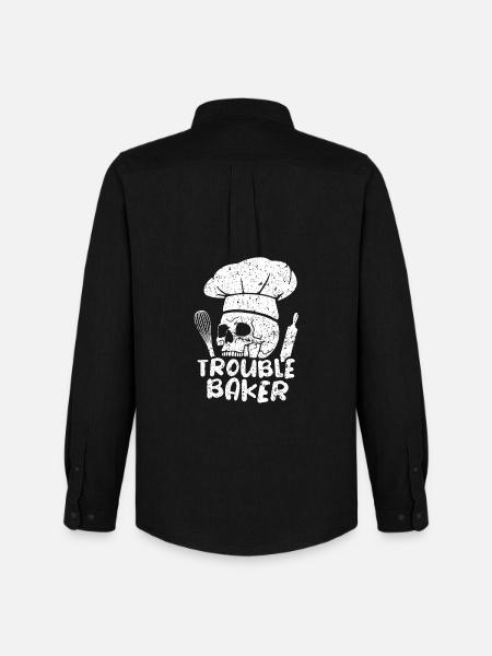 Cake Baking Pastry Chef Cake Baker - Men's Oxford Shirt by Stanley/Stella - black