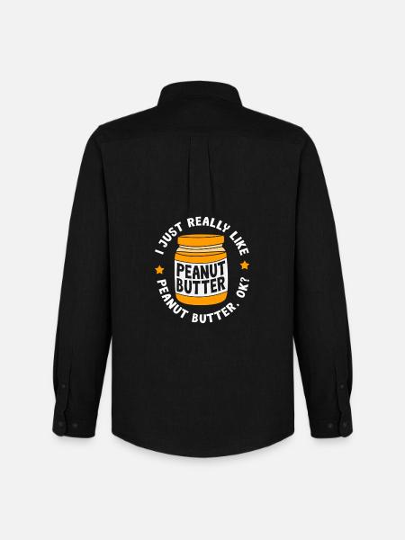 Peanut butter - Men's Oxford Shirt by Stanley/Stella - black