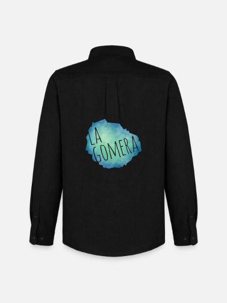 La Gomera - Männer Oxford Hemd von Stanley/Stella - Schwarz