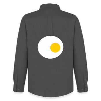 Spiegelei, Ei, Eier, T-shirt, Schürze Kostüm - Männer Oxford Hemd von Stanley/Stella - Anthrazit - Hinten - AI Model Male 185 dark (185cm)