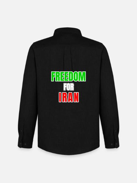 Iran Freedom - Men's Oxford Shirt by Stanley/Stella - black