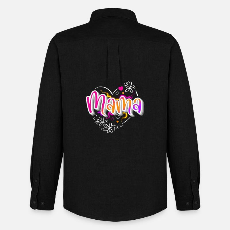 Mama - Männer Oxford Hemd von Stanley/Stella - Schwarz