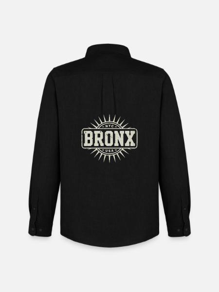 Bronx - New York Souvenir Design - Men's Oxford Shirt by Stanley/Stella - black
