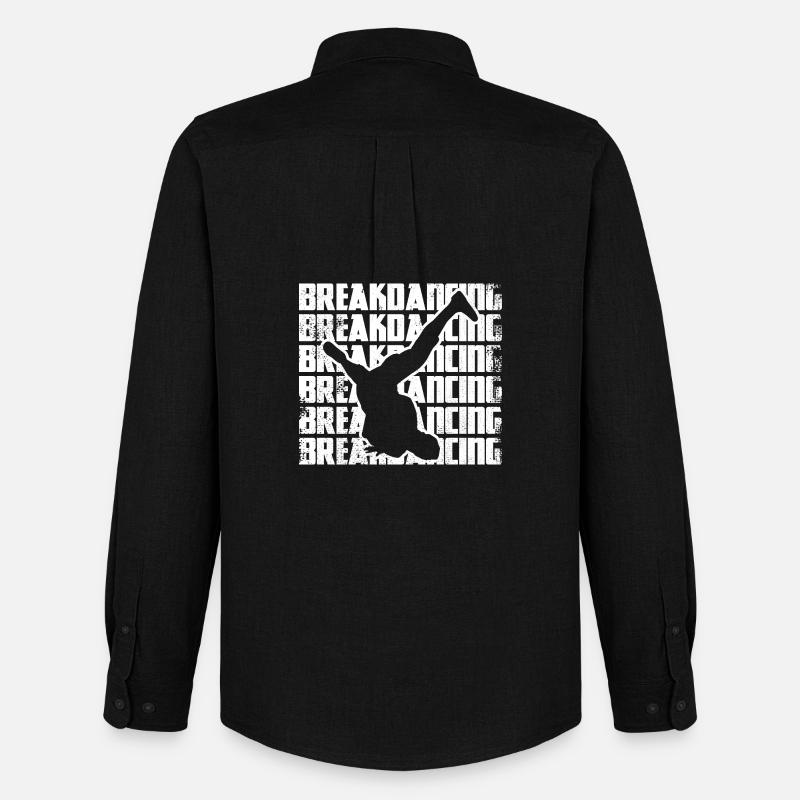 Lustiger Breakdancer - Männer Oxford Hemd von Stanley/Stella - Schwarz