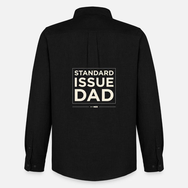 Issue Dad - Männer Oxford Hemd von Stanley/Stella - Schwarz