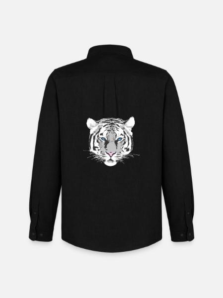 White Tiger - Men's Oxford Shirt by Stanley/Stella - black