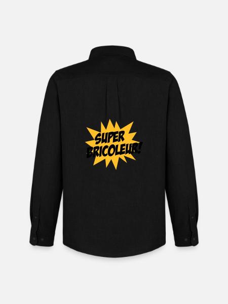 Super Bricoleur ! - Chemise Oxford homme Stanley/Stella - noir