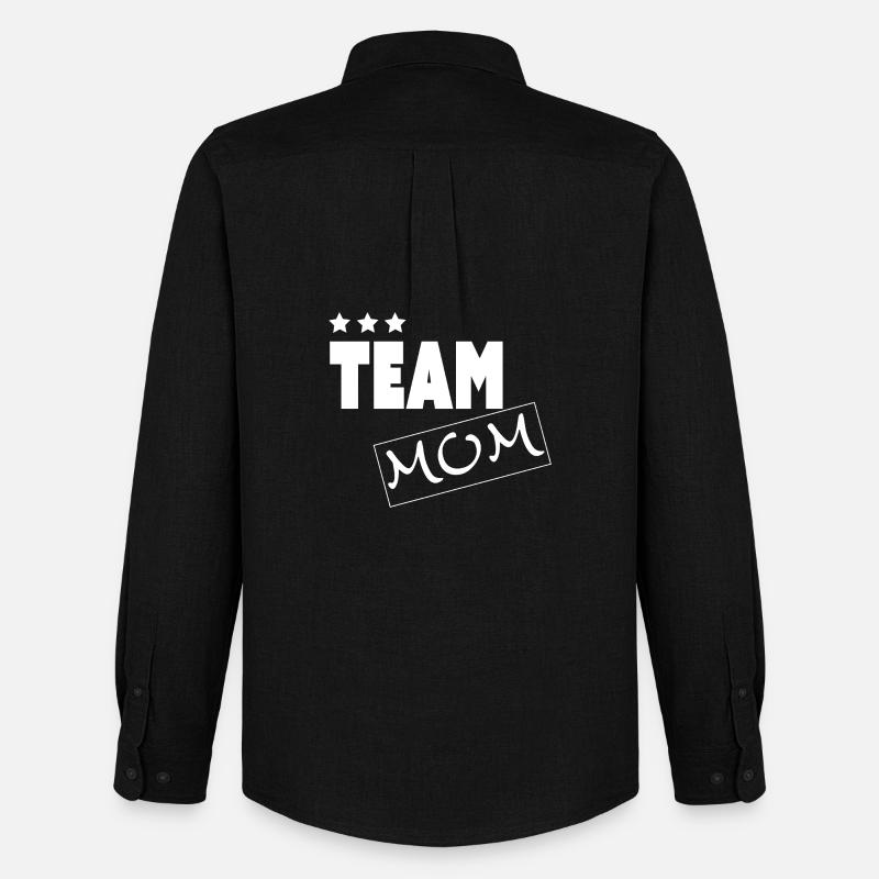 TEAM MOM - Männer Oxford Hemd von Stanley/Stella - Schwarz