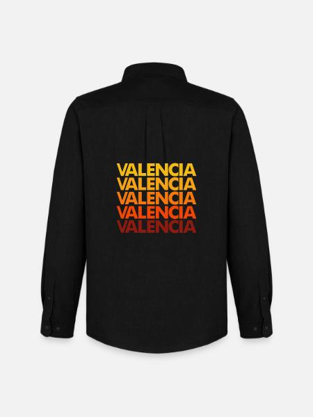 Valencia Gradient Font Stack - Men's Oxford Shirt by Stanley/Stella - black