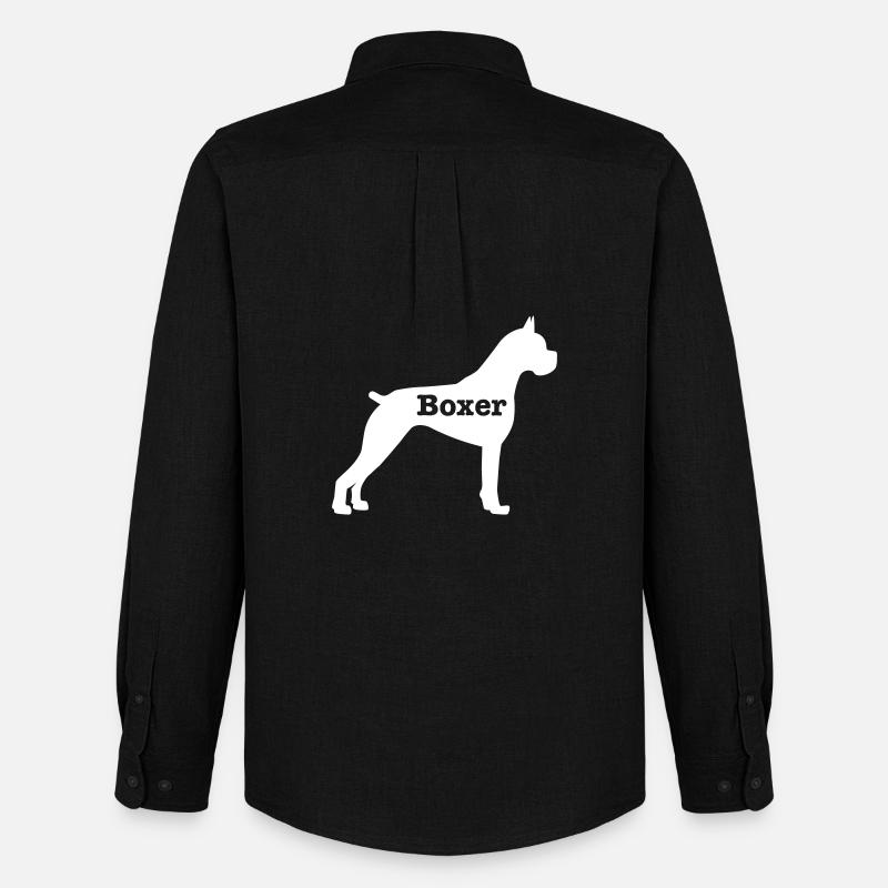 Boxer - Männer Oxford Hemd von Stanley/Stella - Schwarz