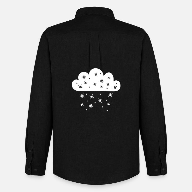 Wolke Sternenfall - Männer Oxford Hemd von Stanley/Stella - Schwarz